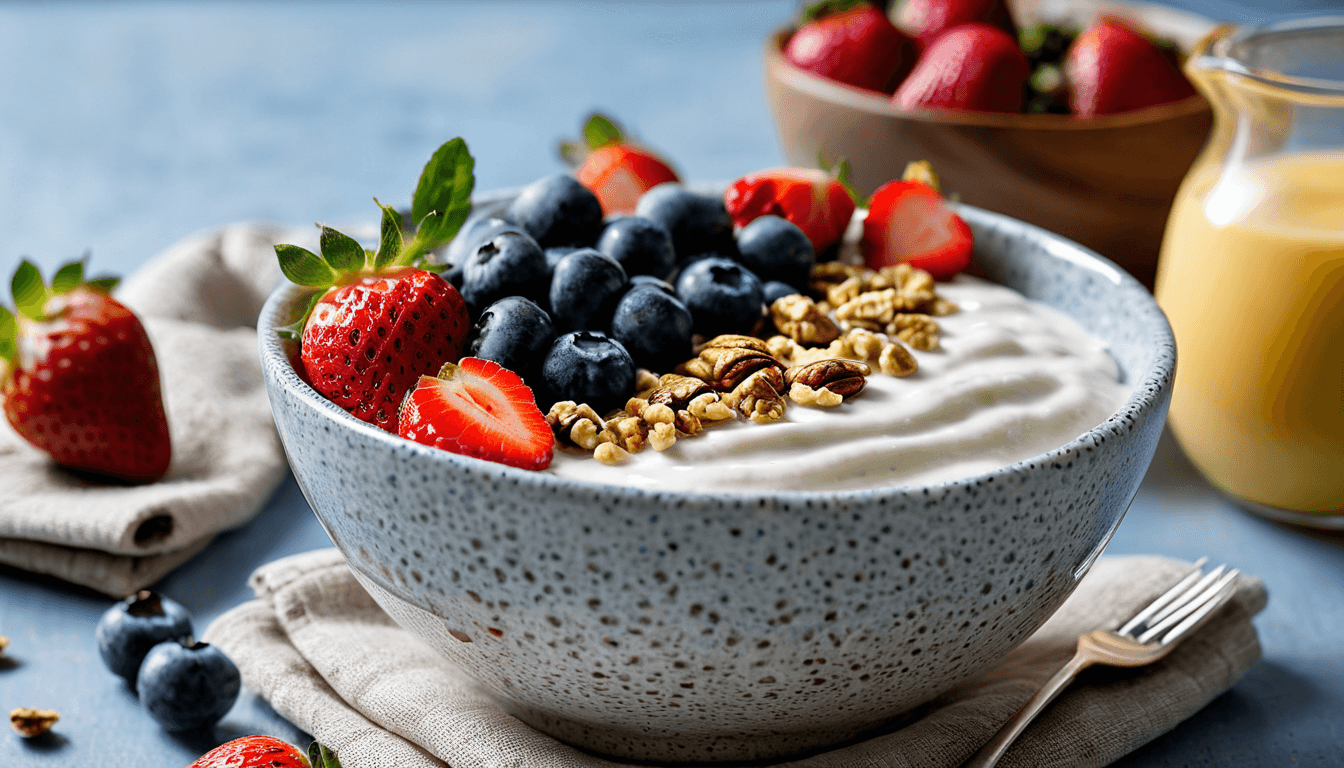 Herb-crusted chicken thighs with roasted bell peppers and zucchini on white plate