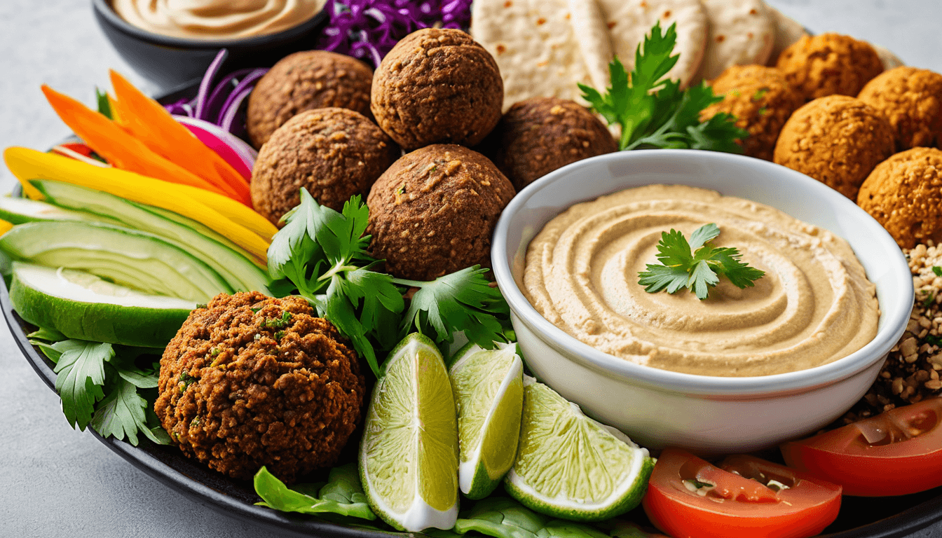 Grilled fish with colorful roasted Mediterranean vegetables and olive oil